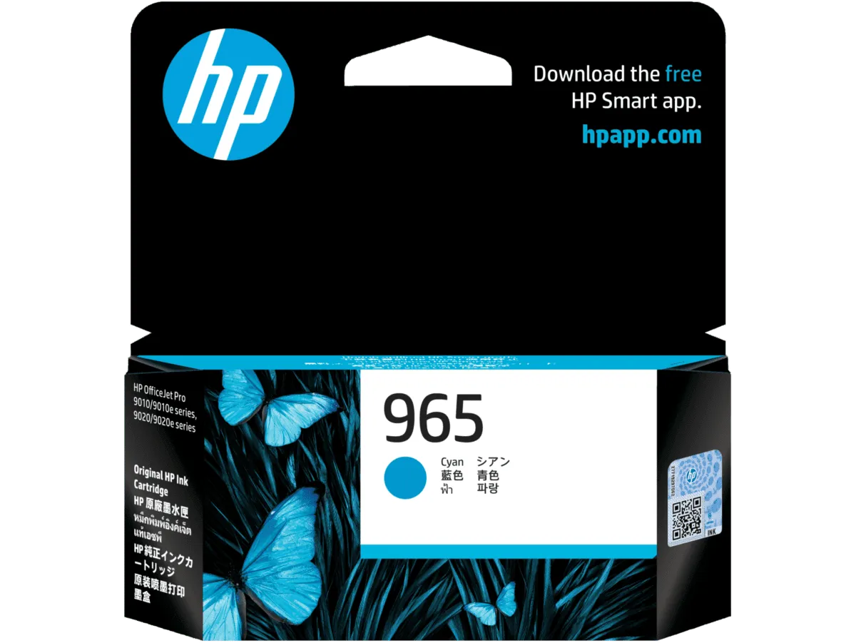 HP 965 Cyan Original Ink Cartridge