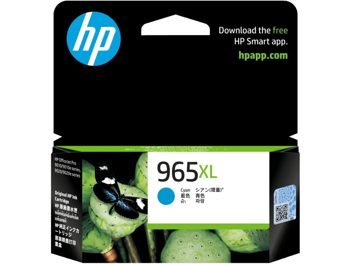 HP 965XL High Yield Cyan Original Ink Cartridge