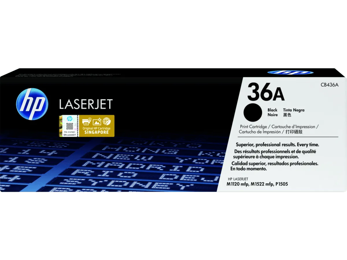 HP 36A Black Original LaserJet Toner Cartridge