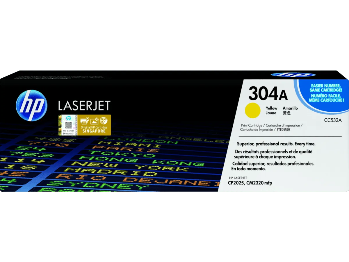 HP 304A Yellow Original LaserJet Toner Cartridge
