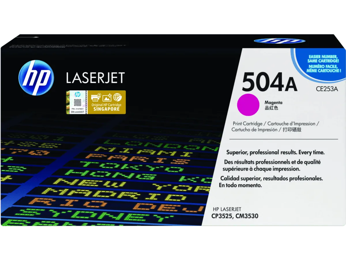HP 504A Magenta Original LaserJet Toner Cartridge