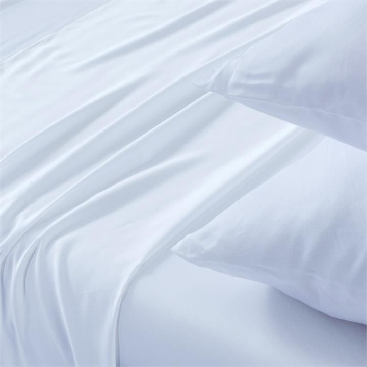 Ecosa Bamboo Bedding - Sheet set / Double / White