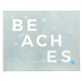Graphic Image Beaches Light Blue Leather Book