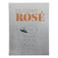 Graphic Image Celebrate Rose Silver Metallic Leather Book
