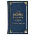Graphic Image Modern Dictionary Navy Leather Book