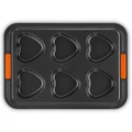 Le Creuset Toughened Non-Stick 6 Cup Heart Muffin Tray