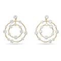 Swarovski Constella Round Clip On Earrings w/Gold Plate