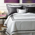 Matouk Allegro Quilt Cover Charcoal King
