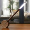 Gingko Octagon One Desk Lamp Walnut