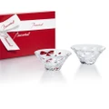 Baccarat Swing Coupelle Bowl Set Clear 2pce