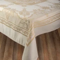 Garnier-Thiebaut Eleonore Doré Tablecloth w/Green Sweet Coating 174x364cm