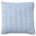 Paloma Cable Knit Cushion Sky Blue 50x50cm