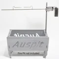 Flaming Coals Auspit Spit Rotisserie Package Silver