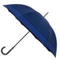 Guy De Jean JPG Umbrella Blue And Black Stripes