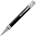 Parker Duofold Classic Ballpoint Pen Black Chrome Trim