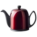 Degrenne Salam Black Teapot with Red Cover 6 Cups