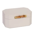 Flair Decor Jewellery Box w/ Bamboo Handle Cream Large