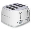 Smeg 50's Retro 4 Slot Toaster TSF03 Chrome