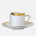 Bernardaud Athena Gold Espresso Cup & Saucer 80ml
