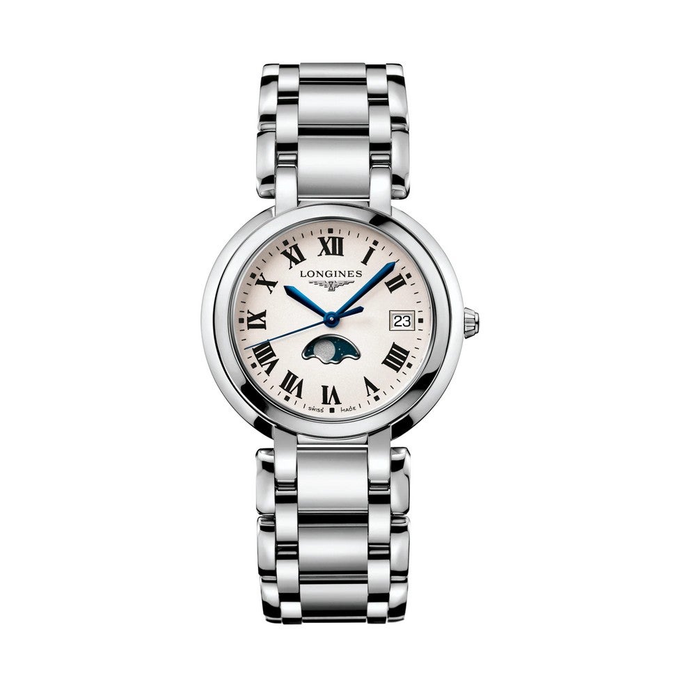 Longines Primaluna Watch S/Steel w/Moon Phases 34.00mm