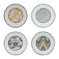 Gien Dominote Canape Plates Assorted Set 4pce