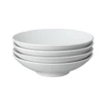 Denby Porcelain Classic White Pasta Bowl Set 4pce