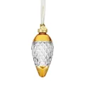 Waterford Christmas Hope Drop Bauble Crystal & Glass Amber Coloured