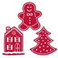 Vandoros Gingerbread House Red Gift Tag Set 6pce