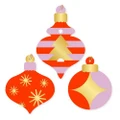 Vandoros Baubles Lilac/Poppy Red Gift Tag Set 6pce
