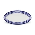 L'Objet Perlee Small Oval Platter Bleu 36x18cm