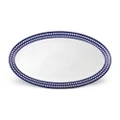 L'Objet Perl'ee Oval Fish Platter Blue & White Large 53x30cm