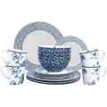 Laura Ashley Blueprint Porcelain Dinner Set China Rose 16pcs