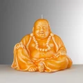 Mario Luca Giusti Ceramic-Look Little Buddha Candle Orange