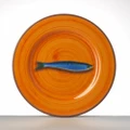 Mario Luca Giusti Aimone Medium Plate Orange 27cm