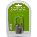 Korjo TSA Flexicable Combination Lock Silver