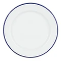 Falcon Enamel Side Plate White & Blue 20cm