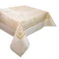 Garnier-Thiebaut Eleonore Doré Tablecloth w/Green Sweet Coating 174x304cm