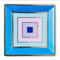 Jonathan Adler Scala Square Tray Blue/Purple