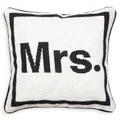 Jonathan Adler 'Mrs.' Needlepoint Pillow 35x35cm