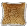 Roberto Cavalli Monogram Cushion Gold 60x60cm