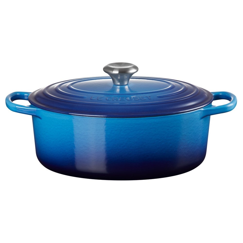 Le Creuset Signature Oval Casserole Azure Blue 29cm/4.7L