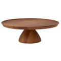 Davis & Waddell Acacia Wood Footed Cake Stand