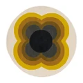 Orla Kiely Sunflower Round Rug Yellow 150cm