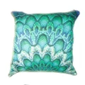 Roberto Cavalli Amorgos Silk Cushion Blue 60x60cm