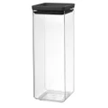 Brabantia Stackable Square Canister Dark Grey 2.5L