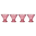 A.Trends Palm Tree Cocktail Glass Set Pink 270ml 4pce
