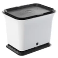 Full Circle Fresh Air Kitchen Compost Collector White/Grey