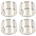 Whitehill Silver-Plated Napkin Rings Set Reed Edge 4pce