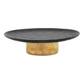 Ecology Speckle Footed Cake Stand w/Gold Foot Ebony 32cm