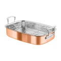 Chasseur Escoffier Induction Copper Roasting Pan w/Rack